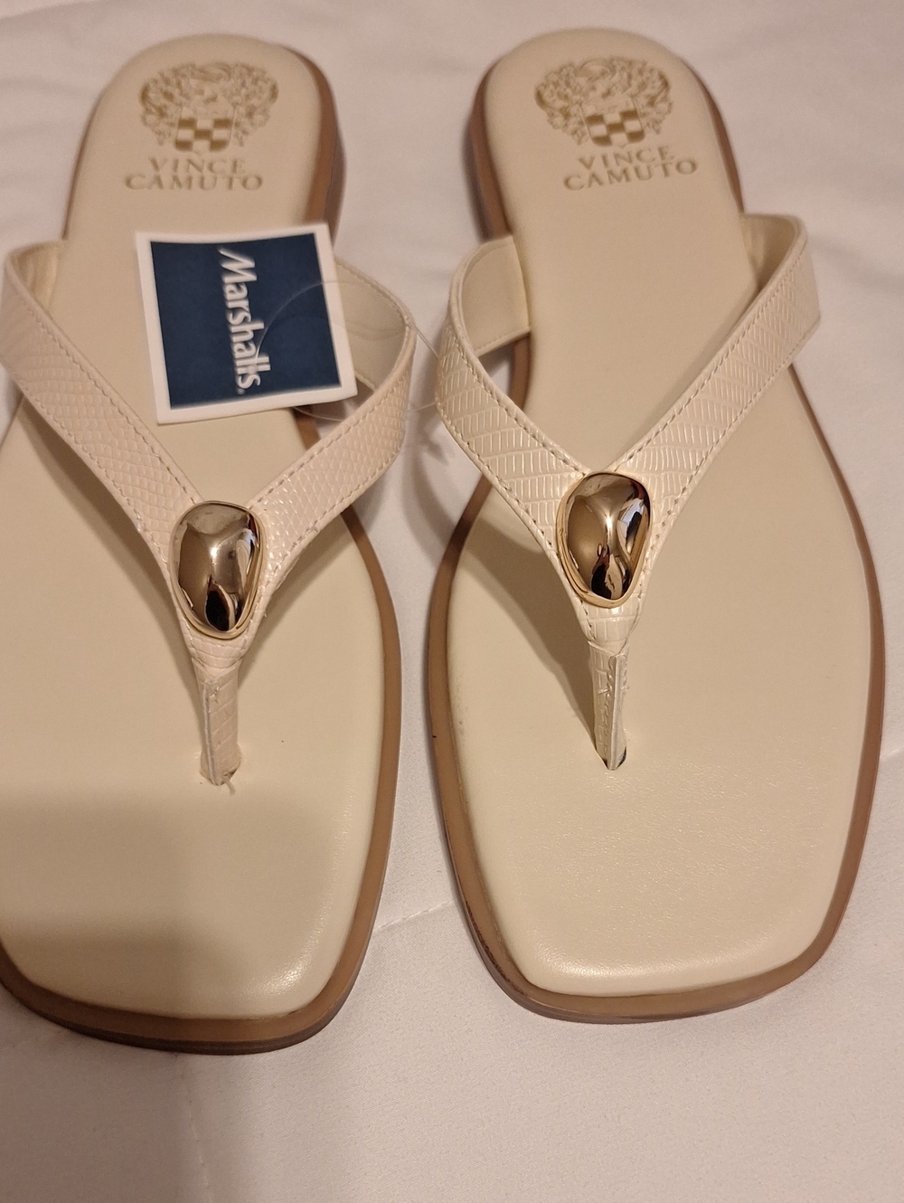 Vince Camuto Cream Sandals